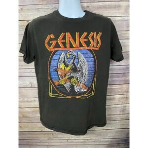 Genesis Band Short Sleeve Cotton Gray size XS T-Shirt